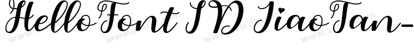 HelloFont ID JiaoTan字体转换